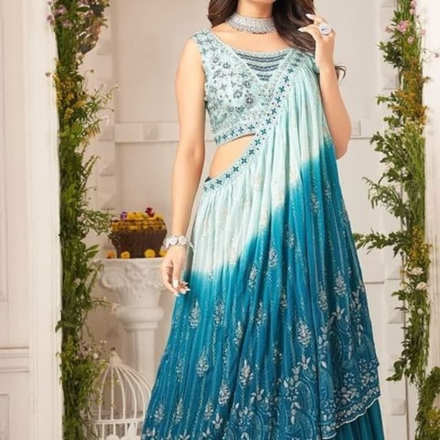 Light Blue Saree