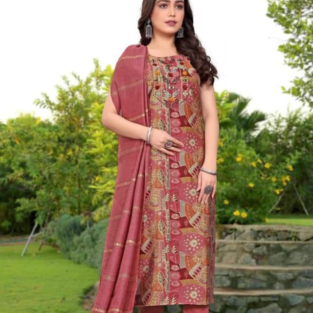 Maroon Salwar Suite