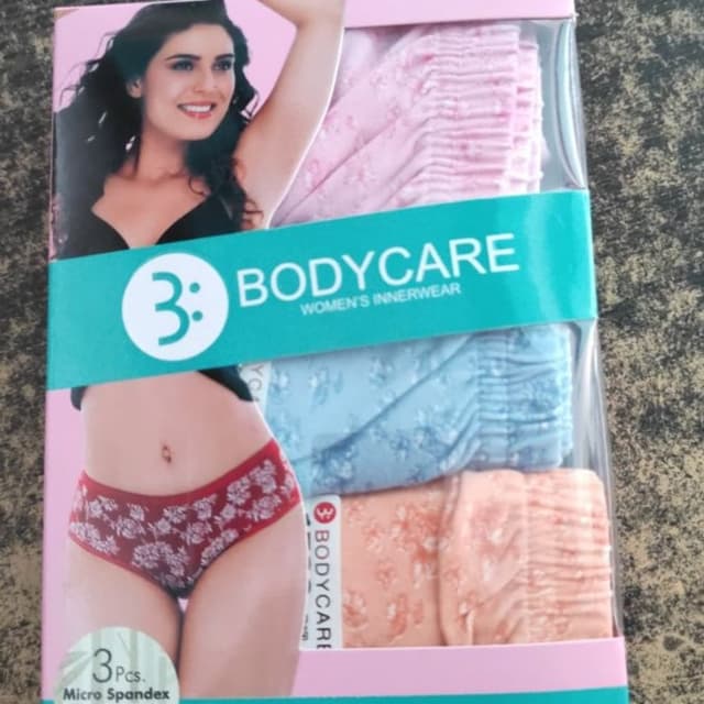 Pink, Light Blue, Peach with floral prints Underwear