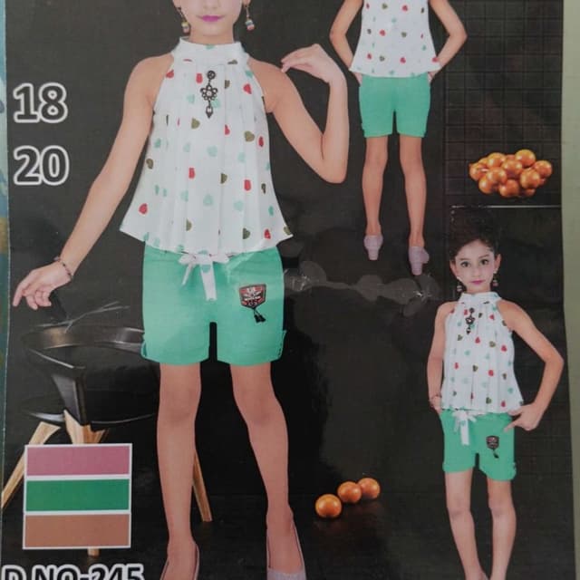Light Green Girls Sets