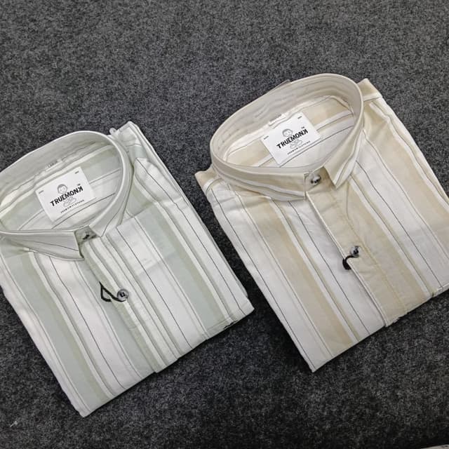 True Monk Strip Casual Shirt