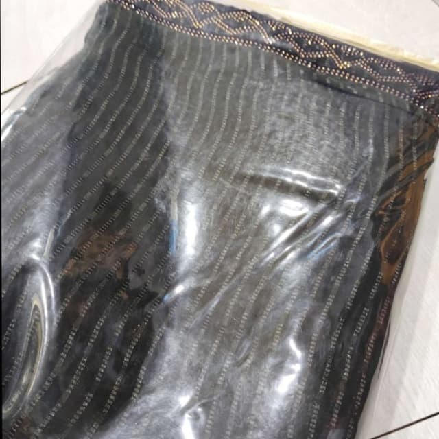 Black and Gold Saree