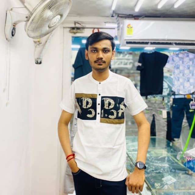 White, Black, Brown Shirt