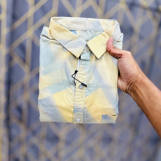 Yellow and blue Shirt