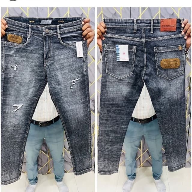 Black and Gray Wash Jeans