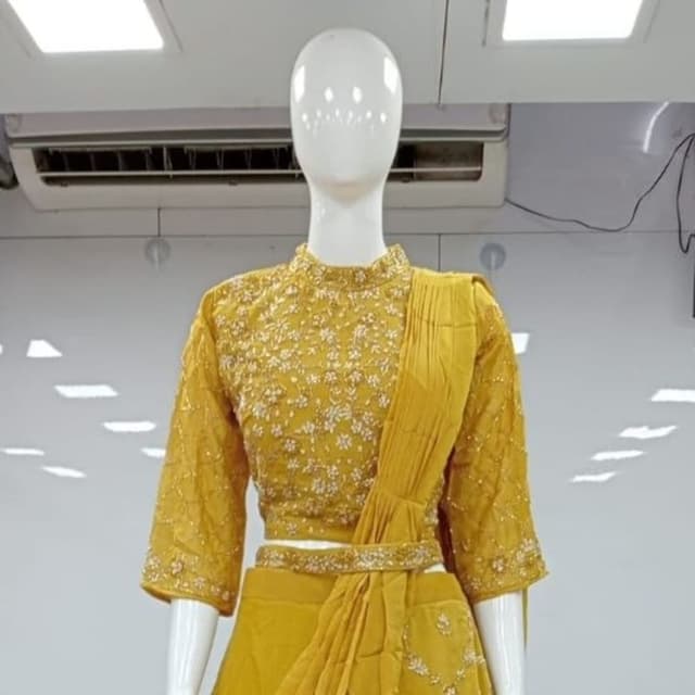 Mustard Yellow Lehenga Choli
