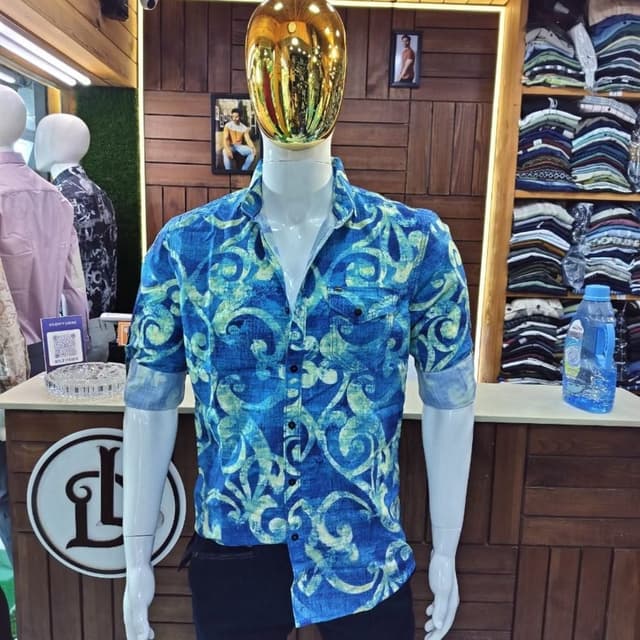 Blue and yellow Shirt