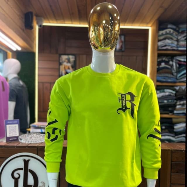 Neon Green with Black accents Sweatshirt