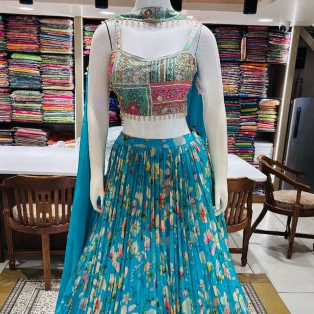Light Blue Lehenga