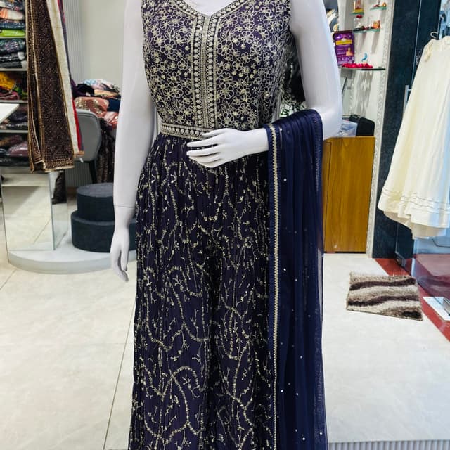 Navy Blue Salwar Suite