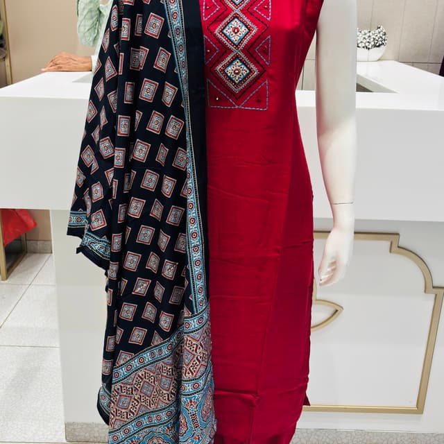Red, Black, Blue, Brown, White Salwar Suit