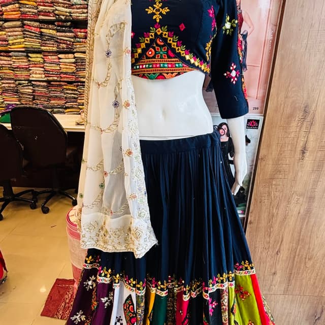 Navy Blue Lehenga