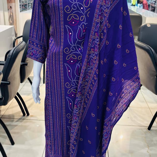 Navy Blue Salwar Suite