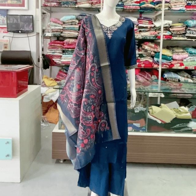 Navy Blue Salwar Suite