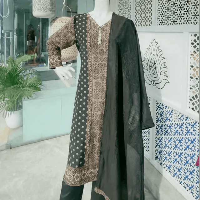 Navy Blue Salwar Suite