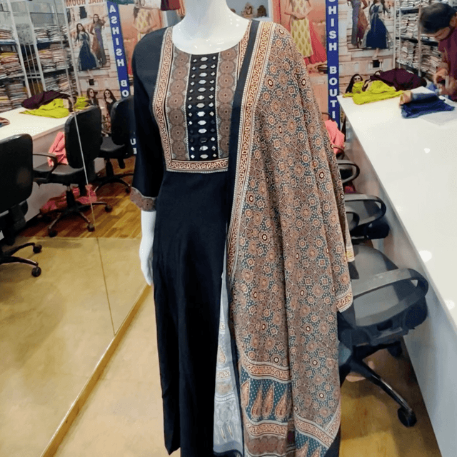 Navy Blue Salwar Suite
