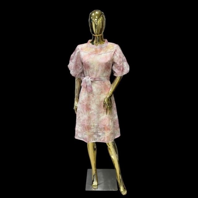 Soft pink, Cream, and a touch of golden hues Dress