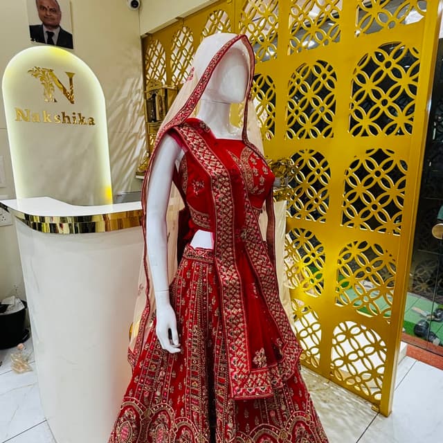 Red and Gold Lehenga Choli