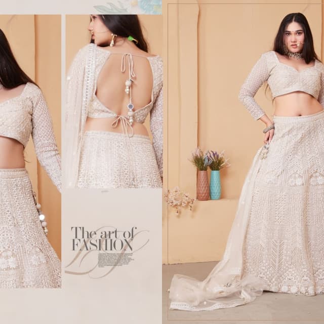 Ivory/White Lehenga Choli
