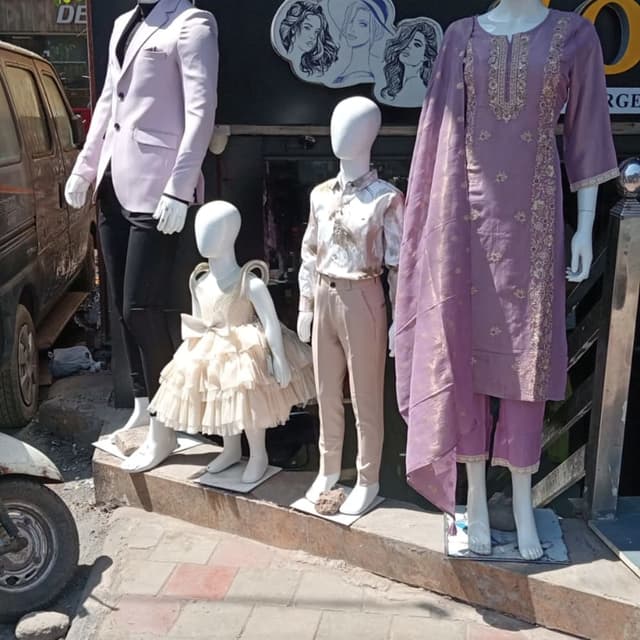 Lavender and Gold Kurta with Pant and Dupatta