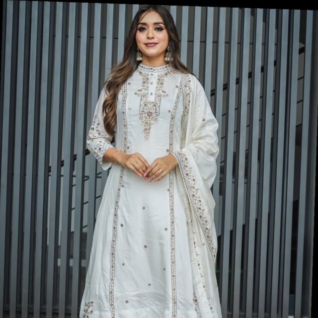 White Salwar Suite