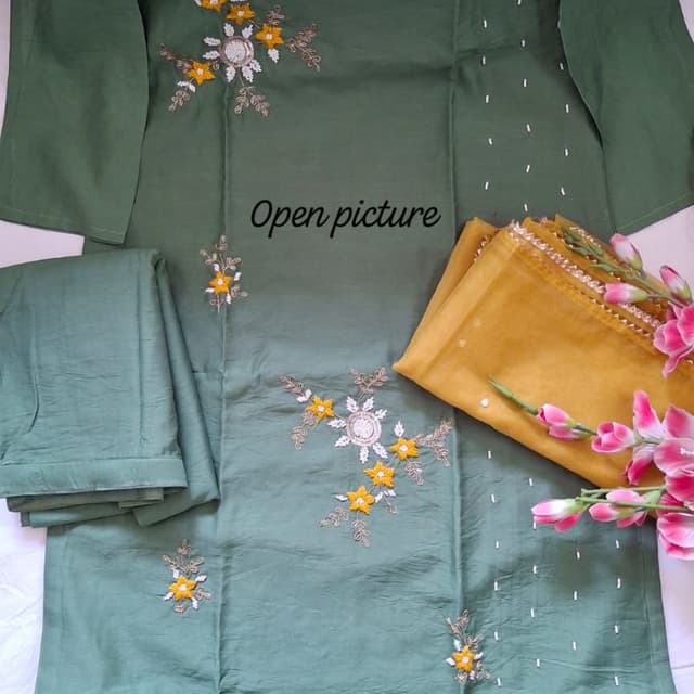Green Salwar Suite
