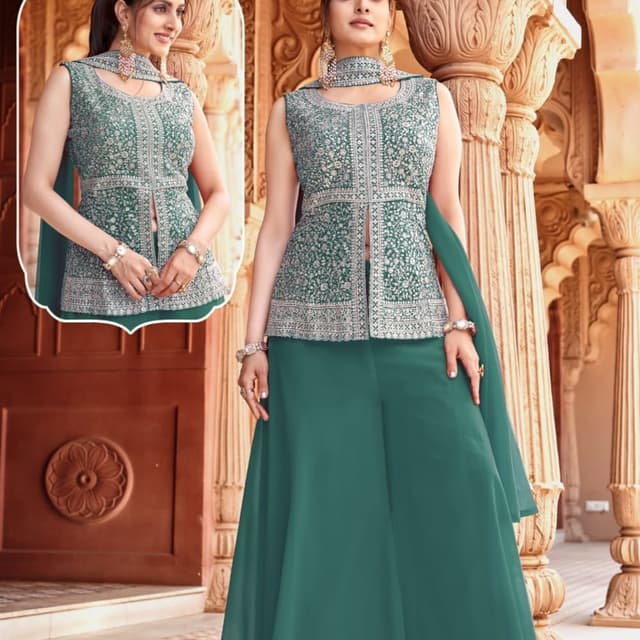 Green Salwar Suite