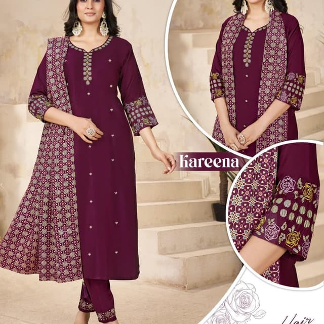 Purple Salwar Suite