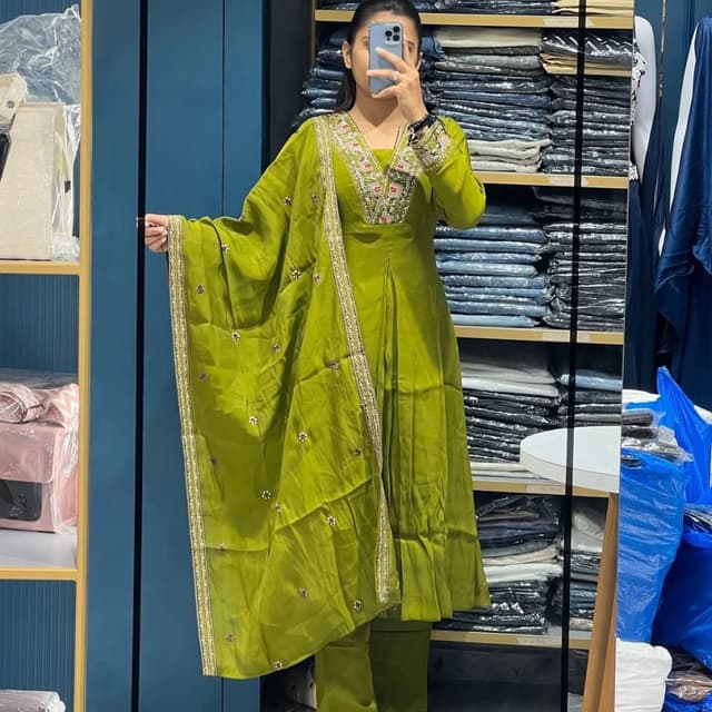 Green Salwar Suite