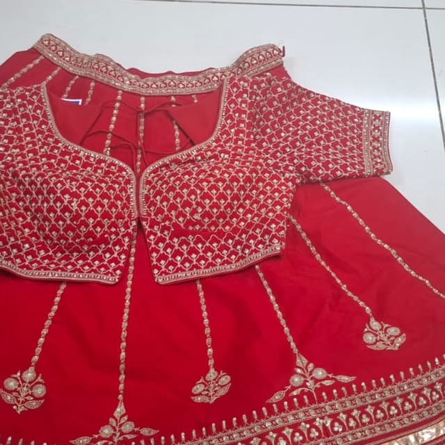 Red and Gold Lehenga Choli
