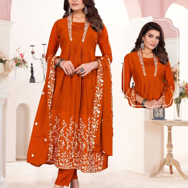 Orange Salwar Suite