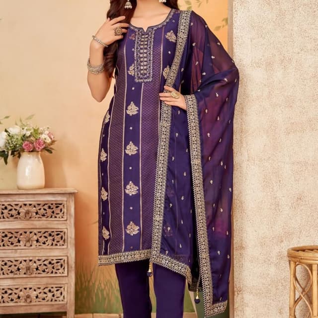 Purple Salwar Suite