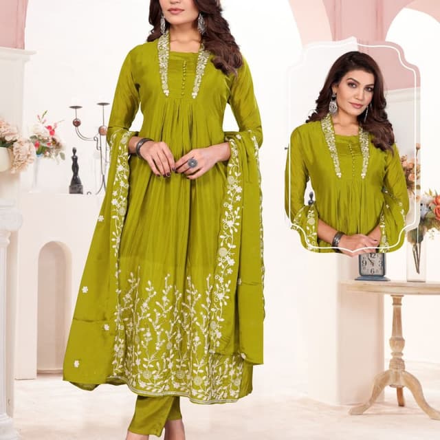 Green Salwar Suite