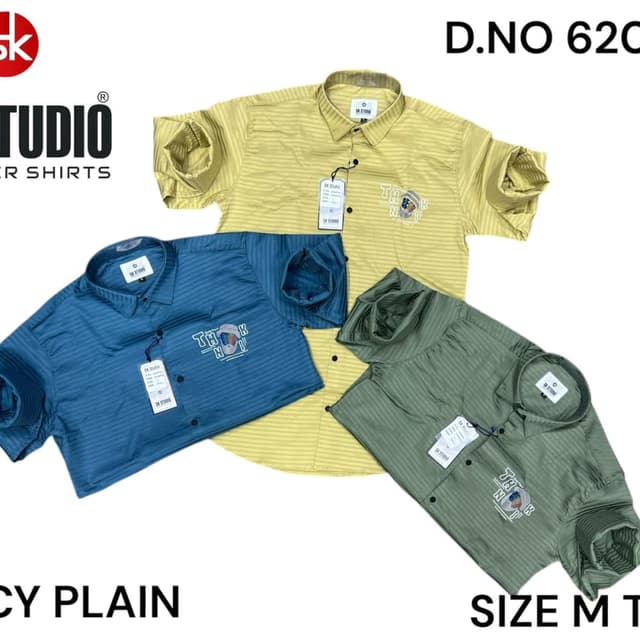 Blue, Yellow, and Olive Green Shirt