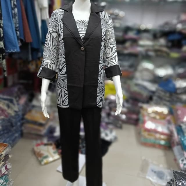 Black and White Suit