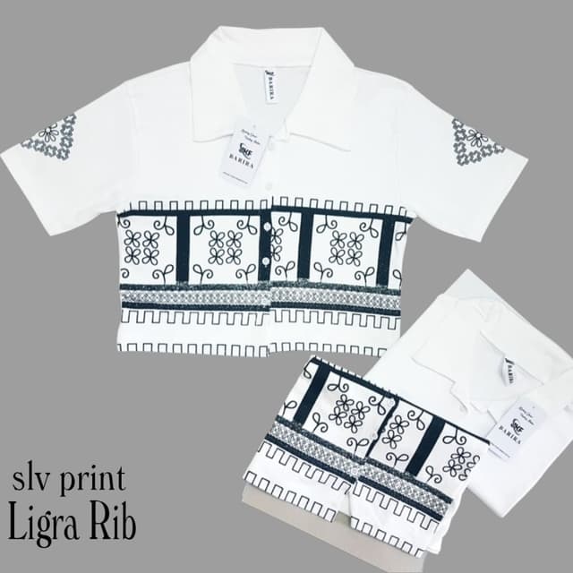 White and Dark Blue Shirt