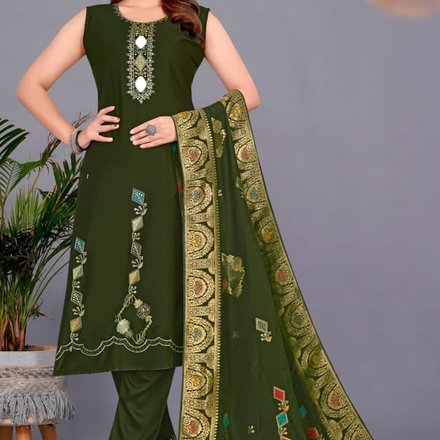 Green Salwar Suite