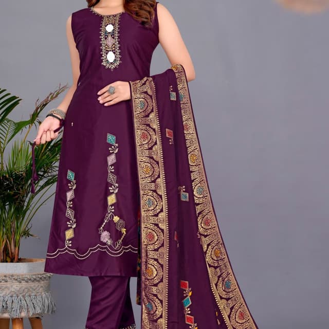 Purple Salwar Suite