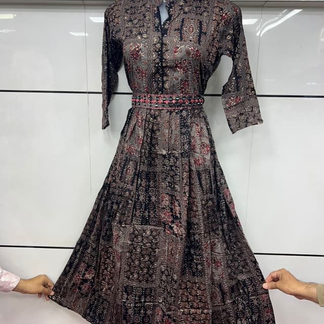 Black, brown, and red Dress