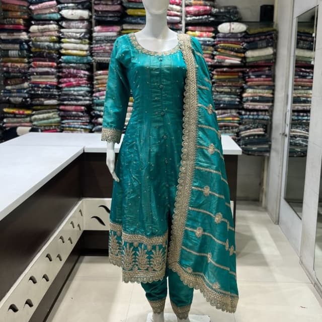 Green Salwar Suite