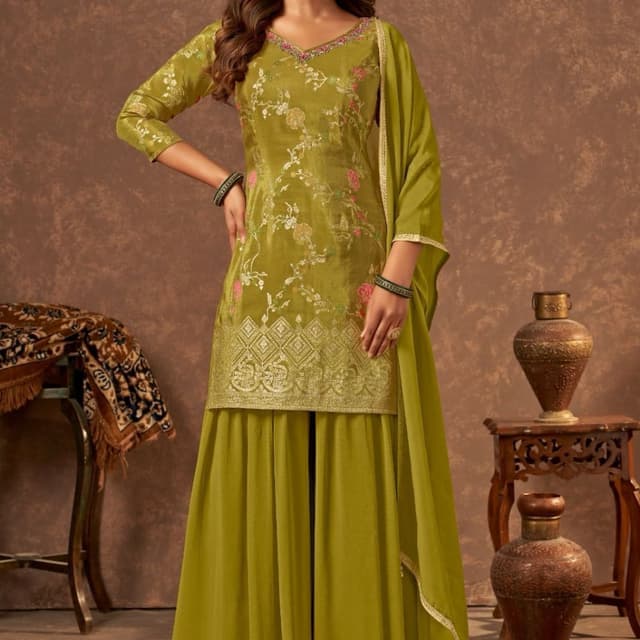 Green Salwar Suite