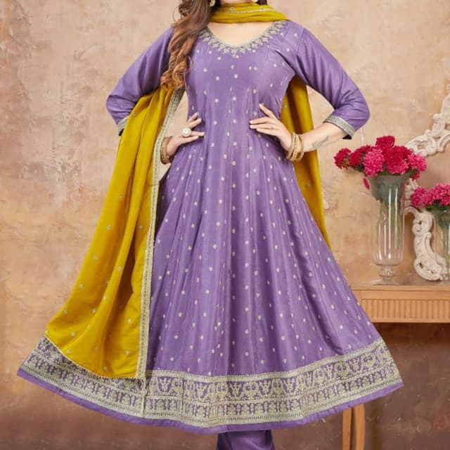 Purple Salwar Suite