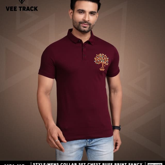 Maroon Polo T-Shirt