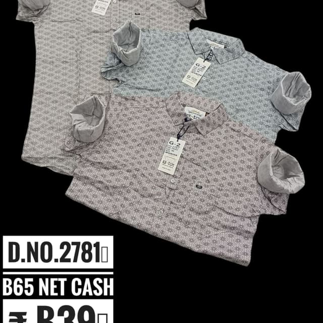 Various shades of gray, and a slight hint of lilac Shirt