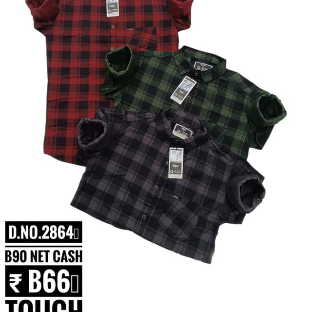 Red and Black, Green and Black, Grey and Black Shirt