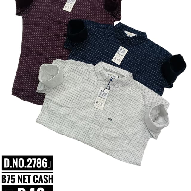 Various (Maroon, Navy Blue, White) Shirt