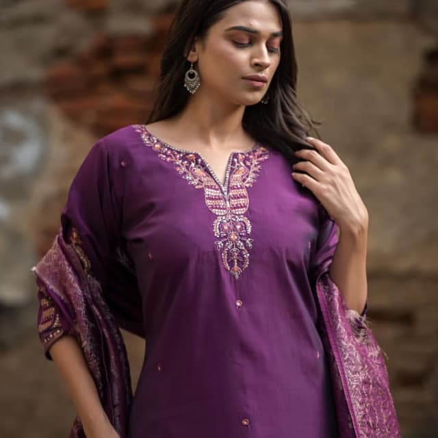 Purple Salwar Suite