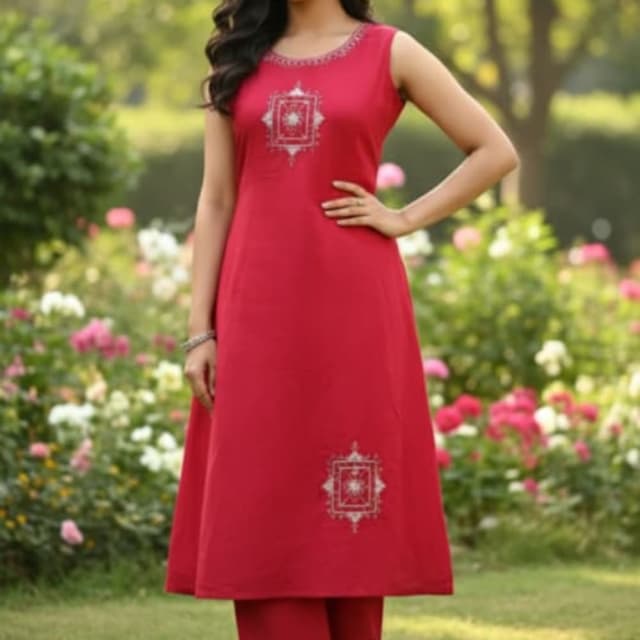 Red Salwar Suite
