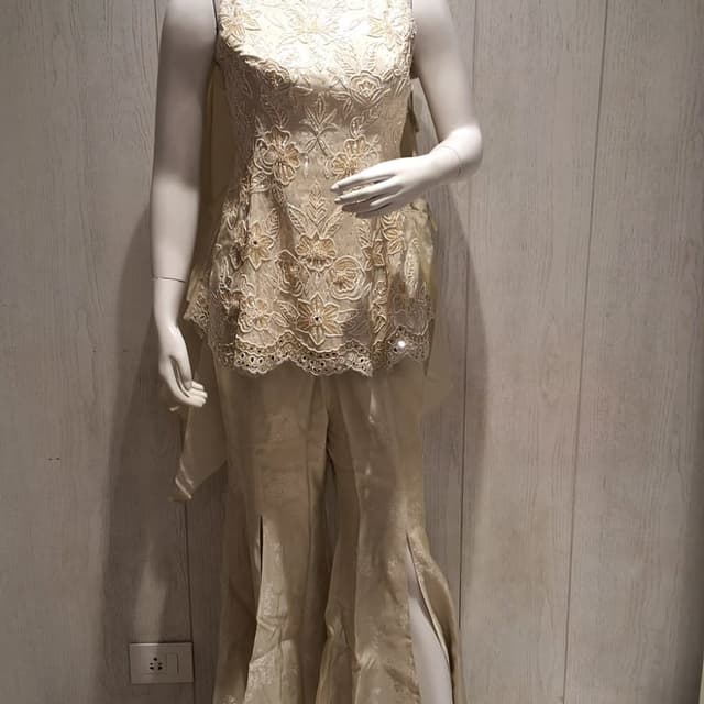 Ivory and gold Sharara Suit