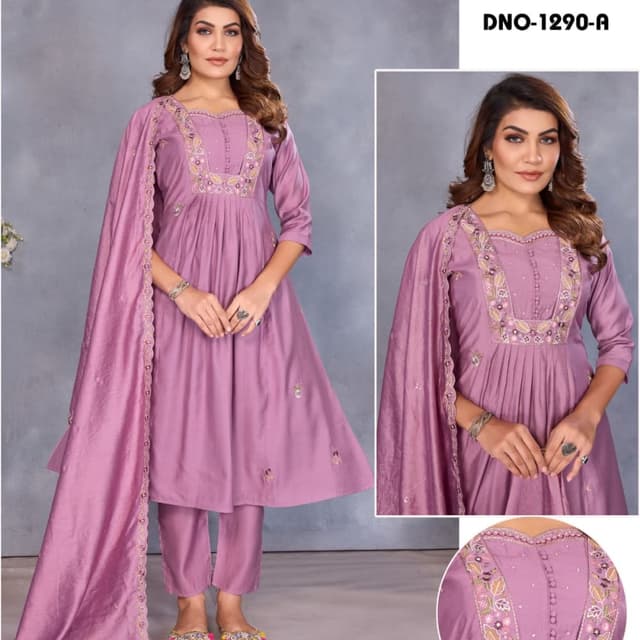 Mauve Salwar Suit